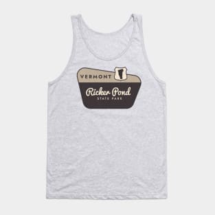 Ricker Pond State Park Vermont Welcome Sign Tank Top